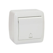 Кнопка звонка  Elmos 10 A 230 В белый