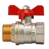 Шаровой кран HYDRO-S, MF, бабочка - 3/4"