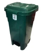 Пластиковый контейнер для мусора 80 л с крышкой и колесами