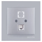 Розтка  RJ11 телефонная  Silver ALEGRA NILSON