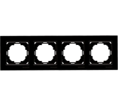 Рамка ALEGRA NILSON  4 местная черная