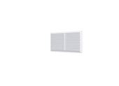 Вентиляционная прямоугольная решетка 1708С Auramax, белый, полистирол