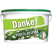 Краска моющаяся интерьерная Danke Interior - Peretii Respira, белая, 8,5 л