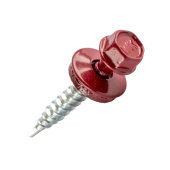 Саморезы кровельные по дереву 4,8x35мм, RAL 9003 - белый, "LIDER", 20шт.