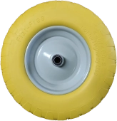 Колесо для строительной тачки, полиуретан (Белый), 4.80/4.00-8