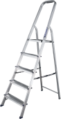 Лестница-Стремянка алюминиевая с площадкой AM707, 7 ступеней, (1,45 / 3,55 м)