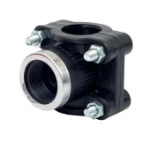 Тройник-хомут D. 63 x 1.1/4" / 16 A с 4 болтами, с кольцом SAB