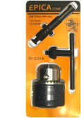 Патрон зажимной с ключом и переходником для перфоратора 13mm, EP-10318, Epica Star