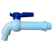 Пластиковый сервисный кран 1/2''