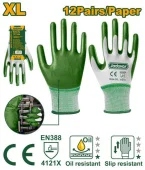 Перчатки с манжетой с нитриловым покрытием  XL JDGV2801 JADEVER