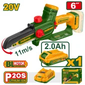 Цепная мини пила на аккумуляторе  20V +1 аккумулятор  JDCLP562  Jadever