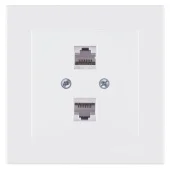 Розетка RJ11+RJ45 Phone+Data Cat.6 Белый ALEGRA NILSON