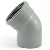 Отвод ПП D. 40 / 45° (серый) TERAPLAST