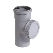 Ревизия ПП канализационная Turplast-Bis. д 110 мм. Серый