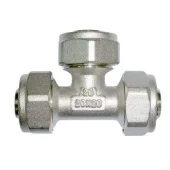 Тройник для металопласта d20. латунь. MPN