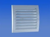 Решетка вентиляционная пластик, квадратная 15*15 см  / Ø100 мм, белый, ND10 Europlast