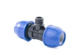 Тройник компрессионный наружная резьба ПНД (PE) PN16 Ø50*1_1/4", RTP