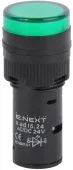 Светодиодный индикатор  Ø16мм 24В АС/DC зеленый