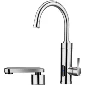 Смеситель для кухни Rubano с электронагревом 3300 Вт, два излива, IPX4, 220-240 В, 1/2"