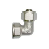 Уголок переходной для металопласта d16х1/2'В. латунь. MPN