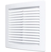 Вентиляционная квадратная решетка 1515РЦ ERA, белый, ABS пластик