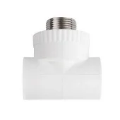 Тройник ППР переходной d32х3/4"Нх32 белый. MPN