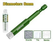 Паяное алмазное корончатое сверло 8 мм JDKJ5K08 Jadever