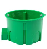 Коробка установочная  68*45 мм  зеленая