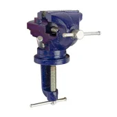 Тиски слесарные с бойком 60мм поворотные, настольные, Lider