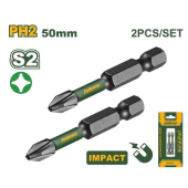 Набор из 2 ударных бит PH2 (+) длина 50 мм JDSV2K61 Jadever