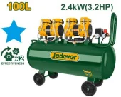 Компрессор воздушный 100L 220-240V 2*1200W 2,4KW (3,2HP) 2850rpm 8bar; JDAP2R41 Jadever