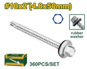Саморез с шестигранной головкой и резиновой шайбой4.8*50 (360) JDXS4535  Jadever