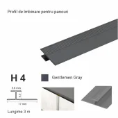 H4, Профиль для соединения панелей, 3 м Gentleman Gray