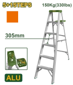 Алюминиевая лестница с 6 ступенями, грузоподъемность 150 кг JDLD4H06 Jadever