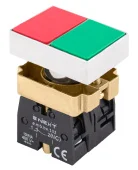 Кнопка двойная квадратная e.mb.bl8325 зел./крас.