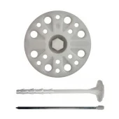 TGH 10×120, Дюбель с оцинкованным гвоздём и термоголовой, Премиум