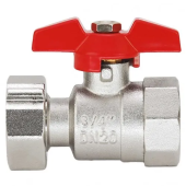 Кран шаровой полуголландский HYDRO-S, FF, бабочка - 3/4"x3/4"