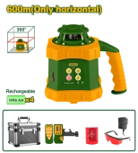 Ротационный лазерный уровень с самовыравниванием, горизонтальный, красный, 600м, IP54, JDLE6B01 Jadever