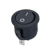 Клавишный переключатель ON/OFF 2P круглый белый