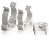 Держатель для труб полипропиленовых ППР Ø16 Pex (клипса), белый