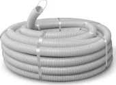 Труба гофрированная d16mm 750N с протяжкой 50м cерая COURBI
