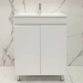 Шкаф напольный Studio Duo белый матовый с умывальником Argo 600