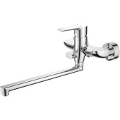 Смеситель для ванны Cron CR-2306 однорычажный, хром, с длинным изливом