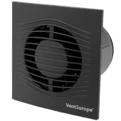 Вентилятор вытяжной осевой Vent Europe ELEGIA 100 d.100 мм, 7.8 Вт, черный матовый, пластиковый