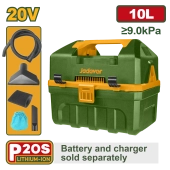 Пылесос беспроводной на аккумуляторе 20V 9.0kPa 10L; JDQV2A10 Jadever