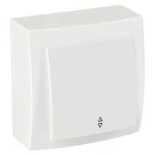 Выключатель 1-клавишный проходной THEMIS NILSON белый