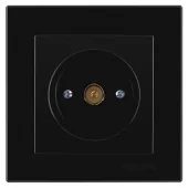 Розетка телевизионная  концевая ALEGRA NILSON черная