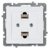 Компьютерная розетка NILSON RJ45  TOURAN белая