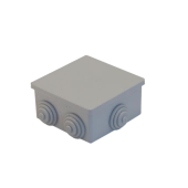 Распределительная коробка   80*80*40  6 гермоввода IP54 COURBI