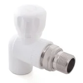 Кран шаровой для радиатора угловой PP-R Ø20x1/2'', RTP